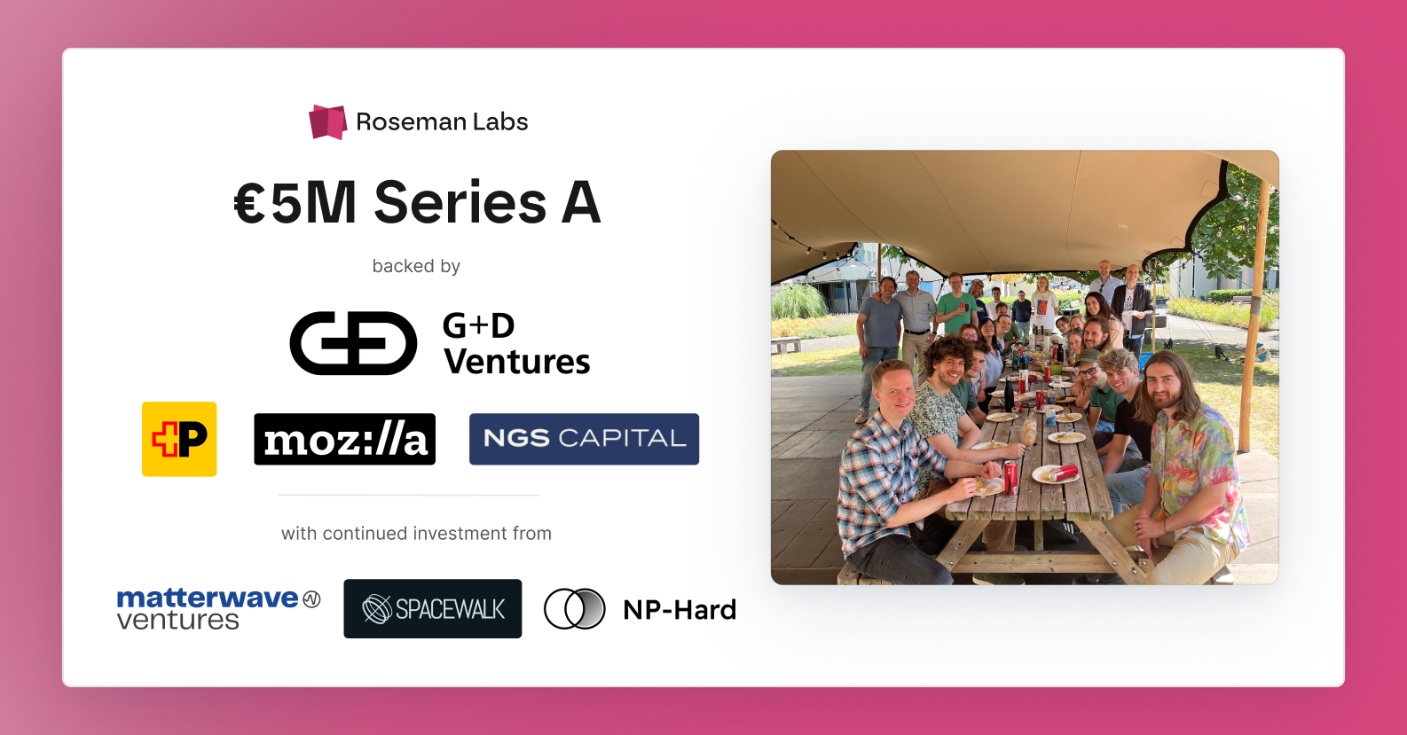 2025_09_01 Roseman Labs Series A Announcement + Investors_01092025