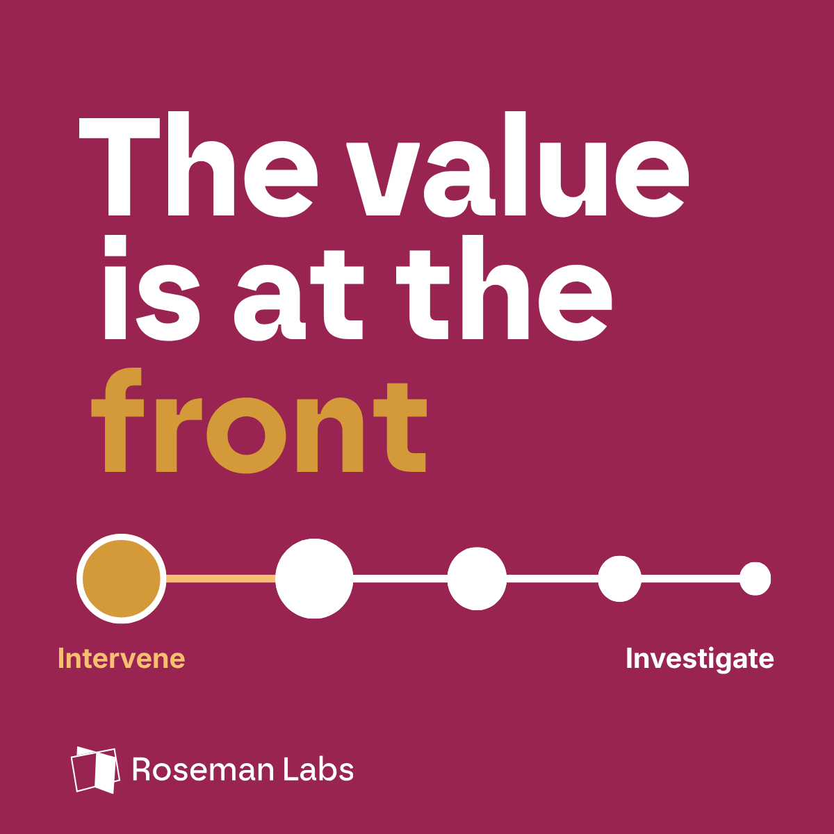 Value is at the front